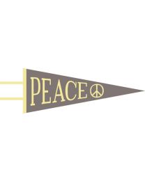 Wool Pennant - PEACE - LAST ONE