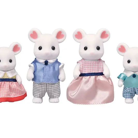 Calico Critters - Marshmallow Mouse Family