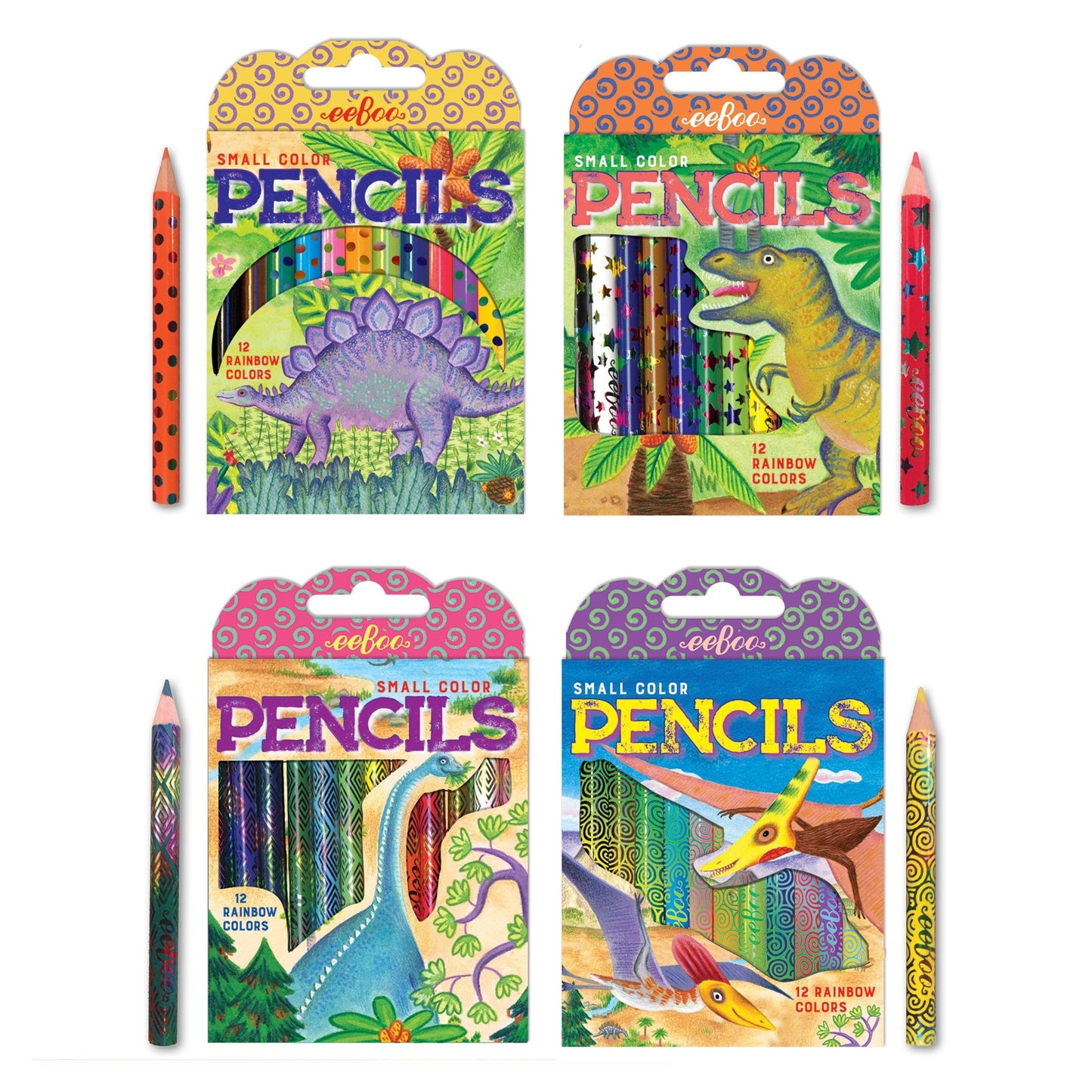 eeBoo - Dinosaur Small Color Pencils - Stegosaurus