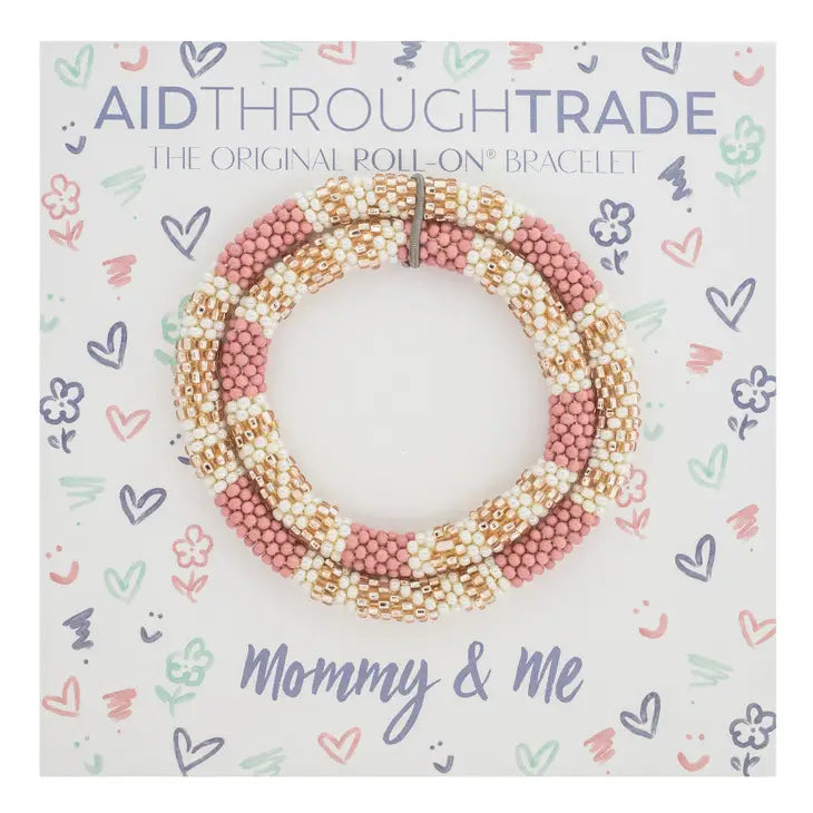 Mommy + Me Roll-On Bracelets - Desert Rose