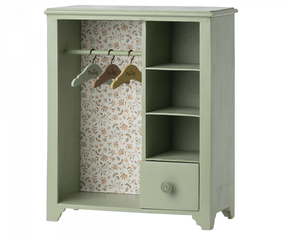 Maileg - Wardrobe, Large - MINT GREEN