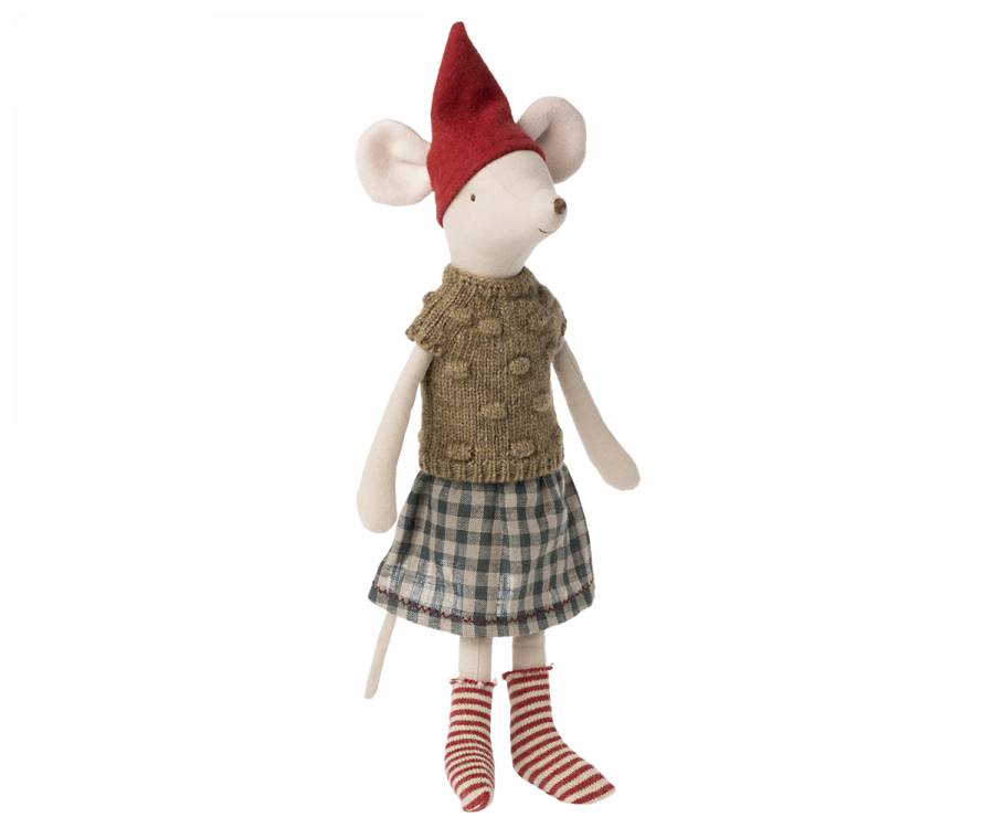 Maileg - Christmas Mouse, Girl - MEDIUM