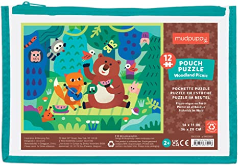 Mudpuppy - Pouch Puzzle - Woodland Picnic