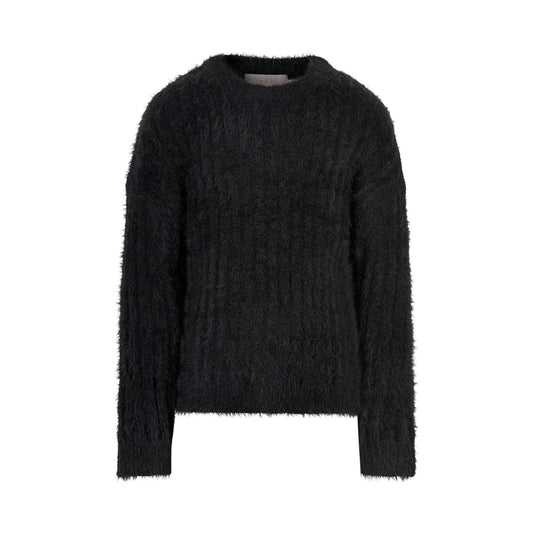 Creamie - Fluffy Pullover - Black