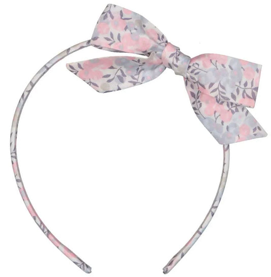 Luciole et Petit Pois - Princess Knot Headband - Liberty Wiltshire Pink Hyacinth