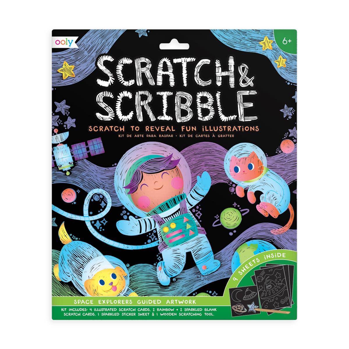 OOLY - Scratch & Scribble - Outer Space Explorers