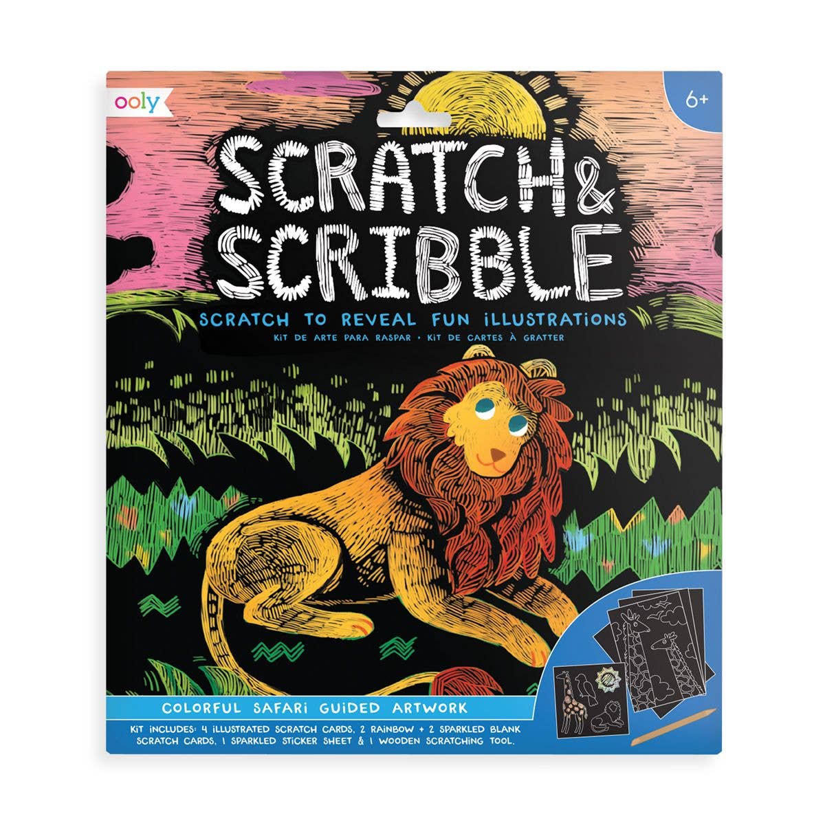 OOLY - Scratch & Scribble - Colorful Safari
