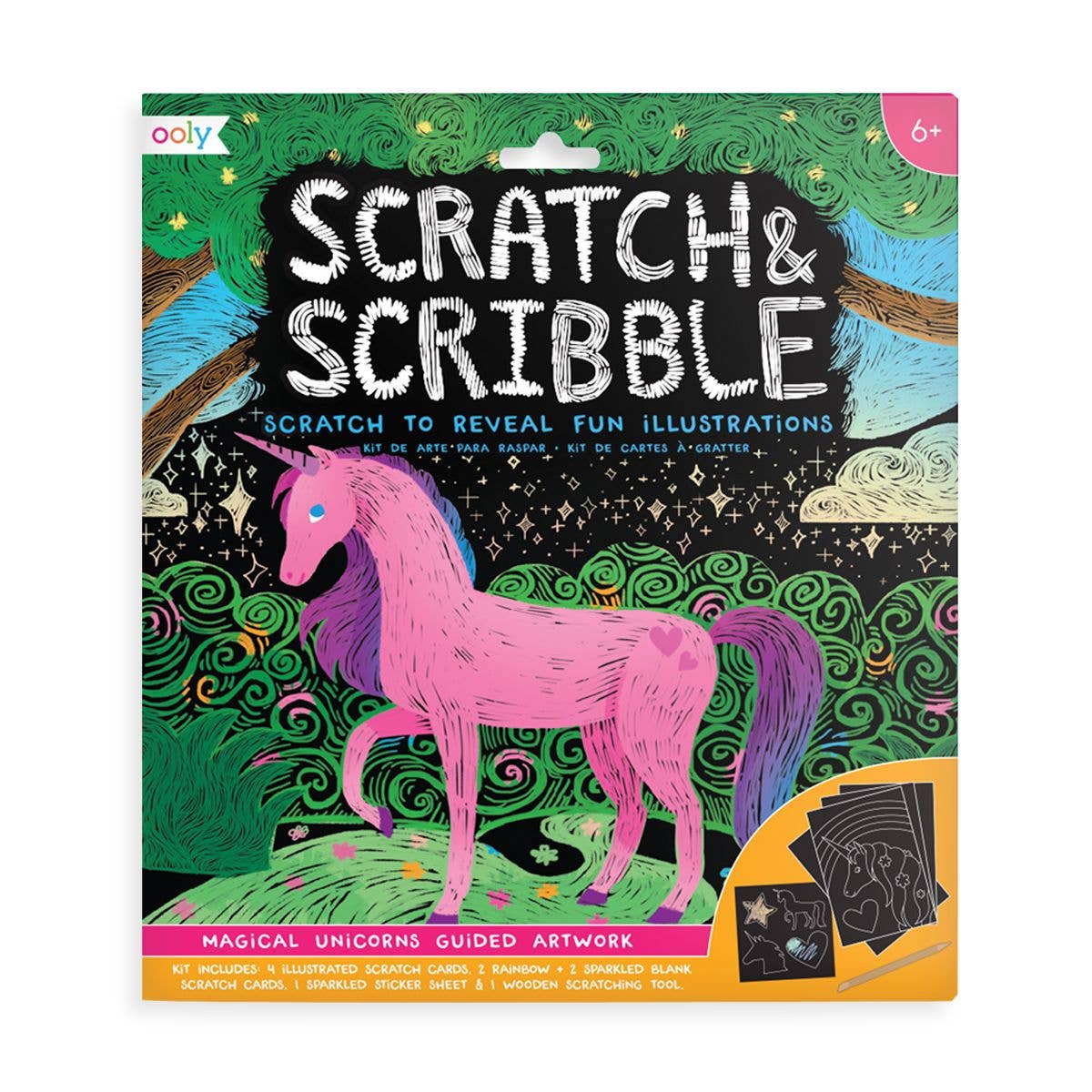 OOLY - Scratch & Scribble - Magical Unicorns