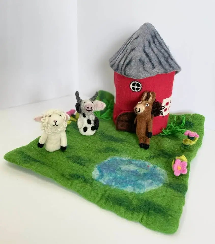 Barn Puppet The Winding Road - Felt Barn Puppet Playhouse – SANNA baby and child