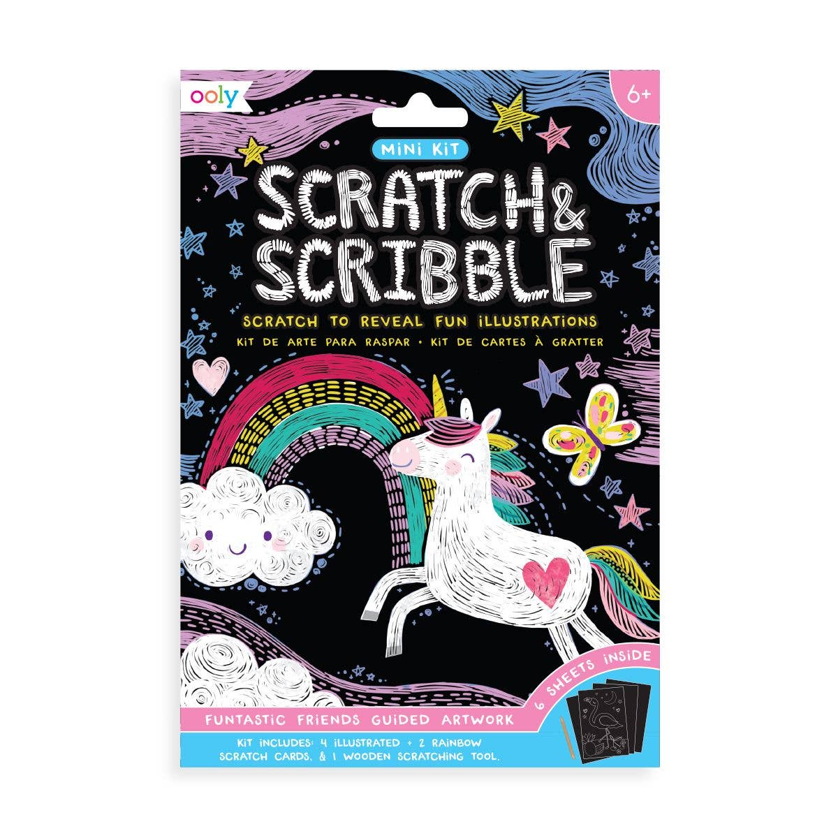 OOLY - Mini Scratch & Scribble - Funtastic Friends