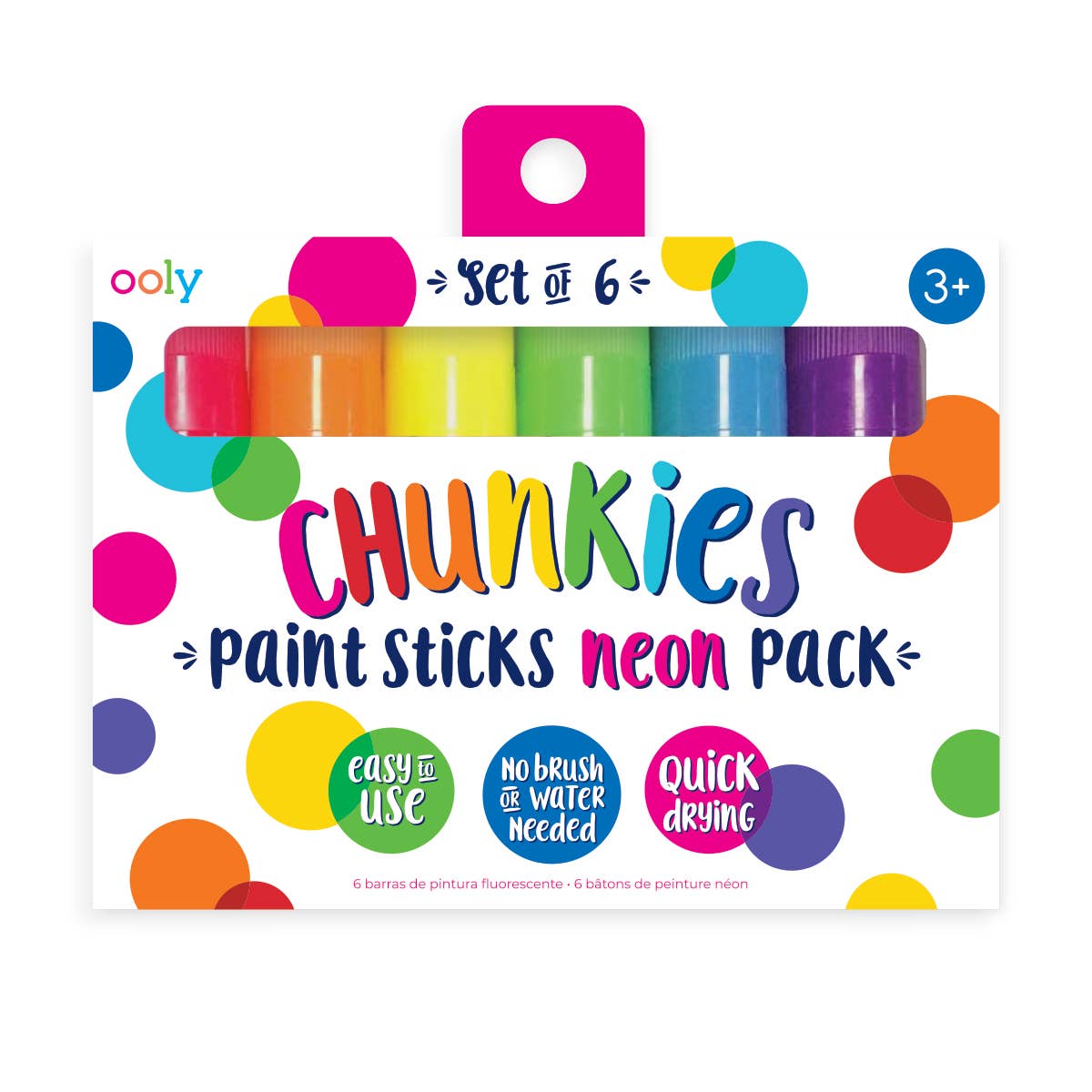 OOLY  - Chunkies Paint Sticks Neon - Set of 6