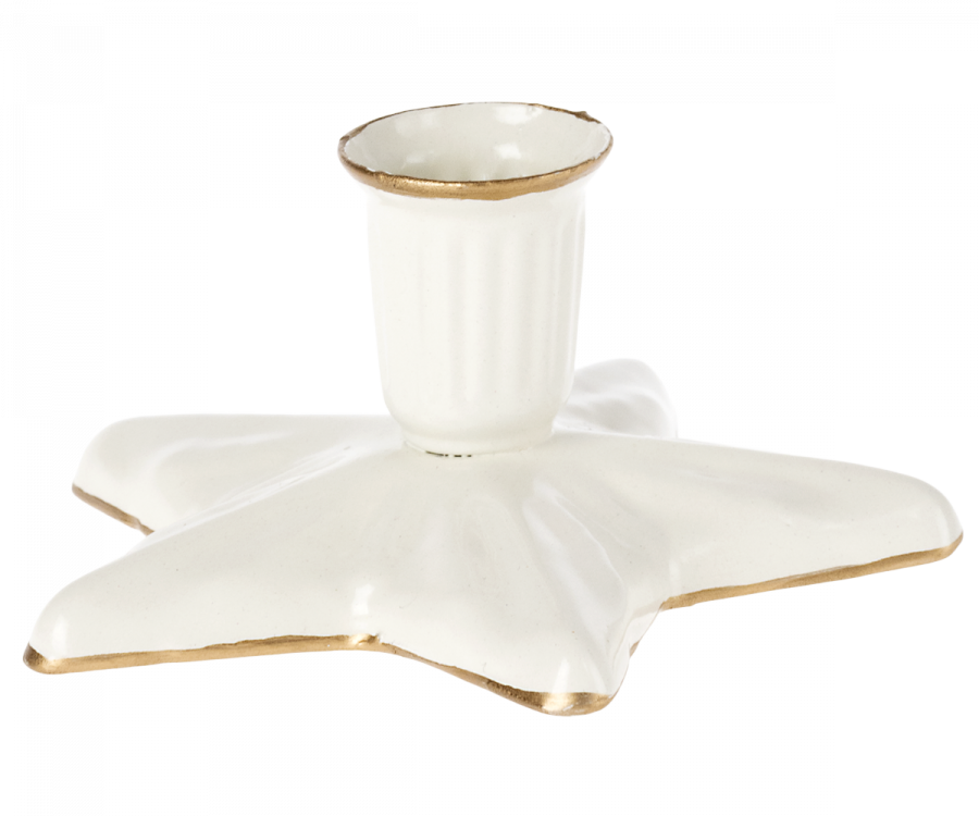 Maileg - Candle Holder - OFF WHITE