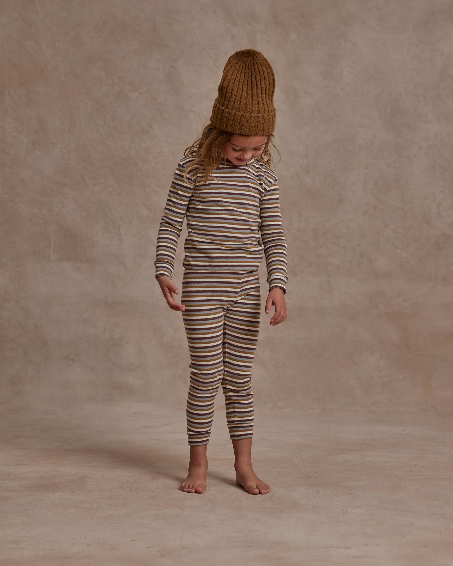 Rylee + Cru - Long Sleeve Pajama Set - Multi Stripe