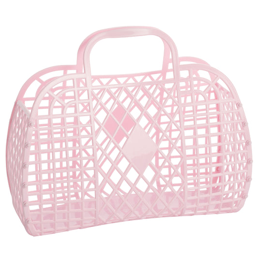 Sunjellies - Large Retro Basket - Pink