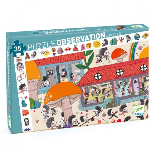 DJECO - Observation Hedgehog School Puzzle
