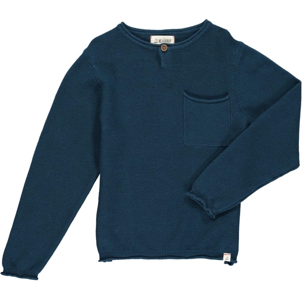 Me & Henry - Dayton Sweater - Blue - LAST ONE - 12Y