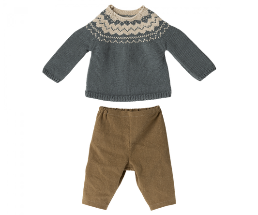 Maileg - Pants and Knitted Sweater - SIZE 5