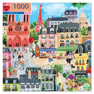 eeBoo - Paris In A Day Puzzle - 1000 Piece