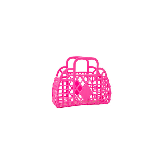 Sunjellies - Mini Retro Basket - Berry Pink