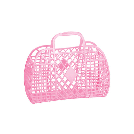 Sunjellies - Small Retro Basket - Bubblegum Pink