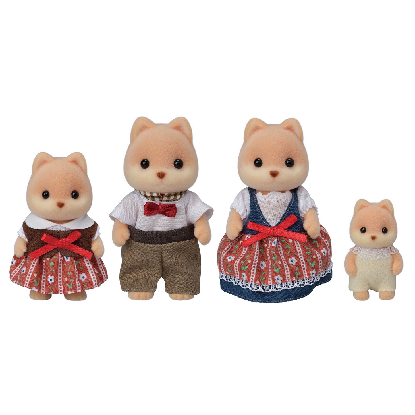 Calico Critters - Caramel Dog Family