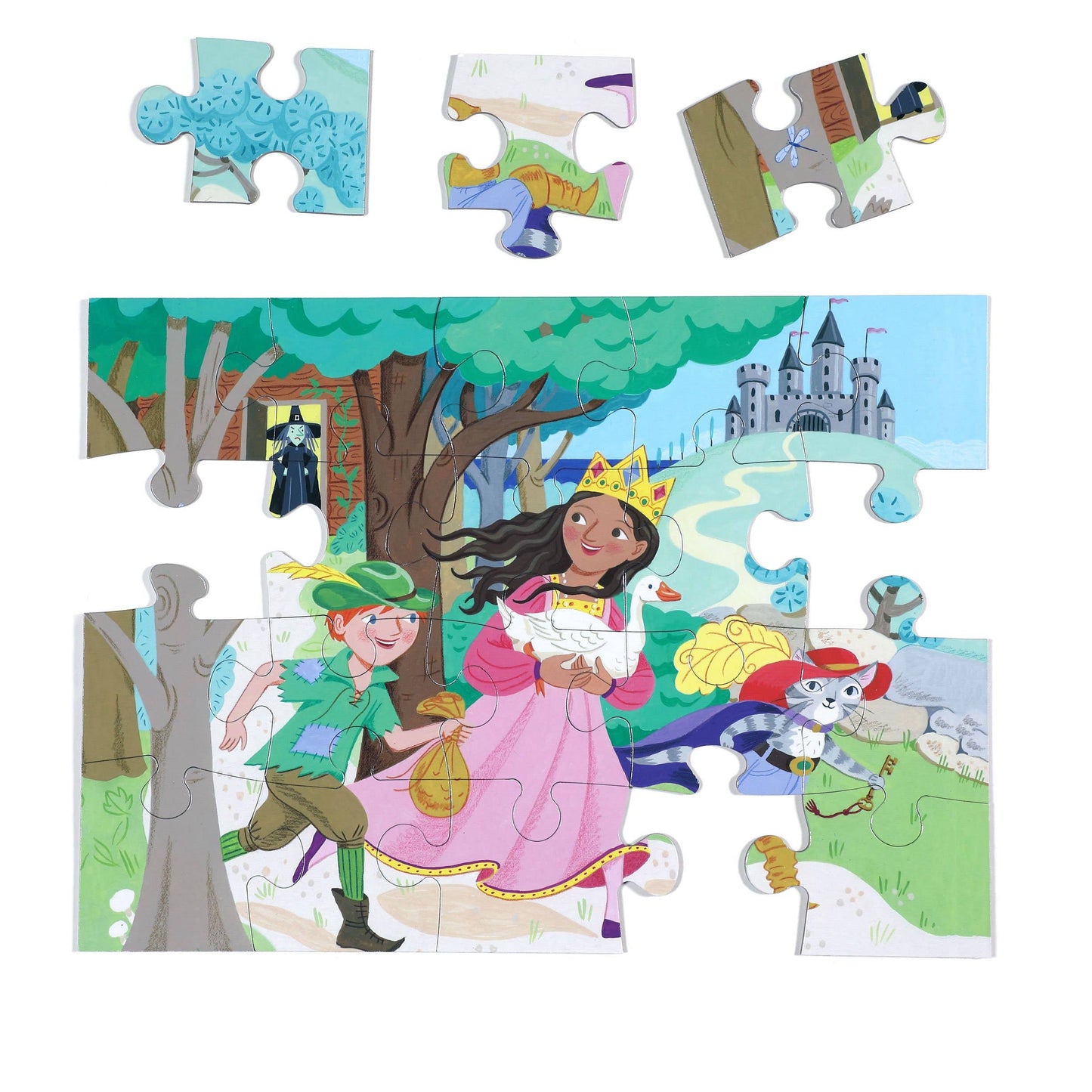 Eeboo - 20 Piece Puzzle - Princess Adventures