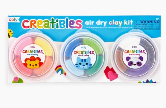 OOLY - Creatibles D.I.Y. Air Dry Clay Kit - Set of 12