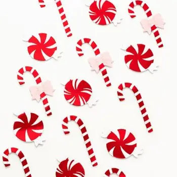 Peppermint + Candy Canes Sticker Sheet