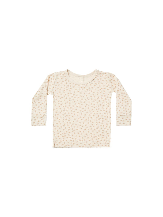 Quincy Mae - Bamboo Longsleeve Tee - Scatter - LAST ONE - 3-6M