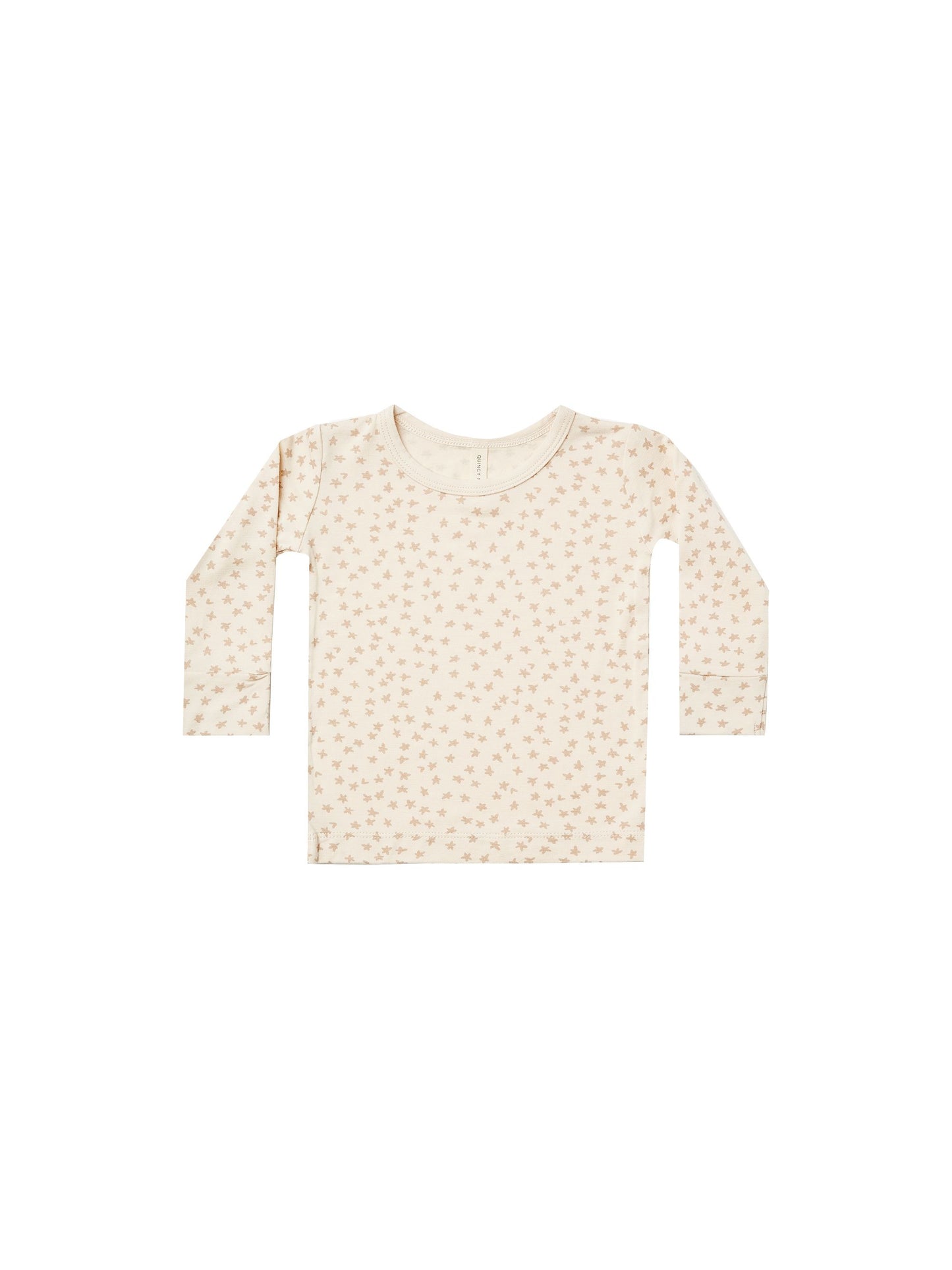 Quincy Mae - Bamboo Longsleeve Tee - Scatter - LAST ONE - 3-6M