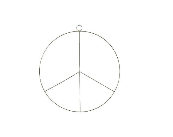 Brass Wreath - Peace