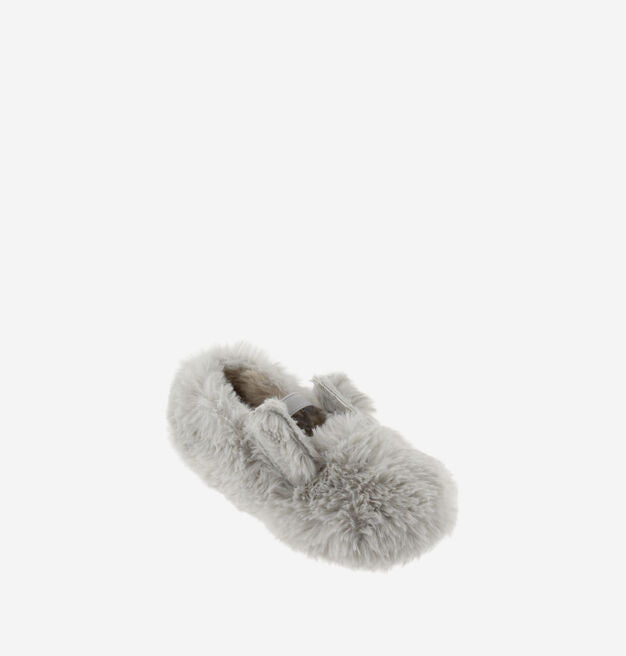 Victoria Shoes - Gimnasia Soft Fur Mary Jane With Bunny - Gris