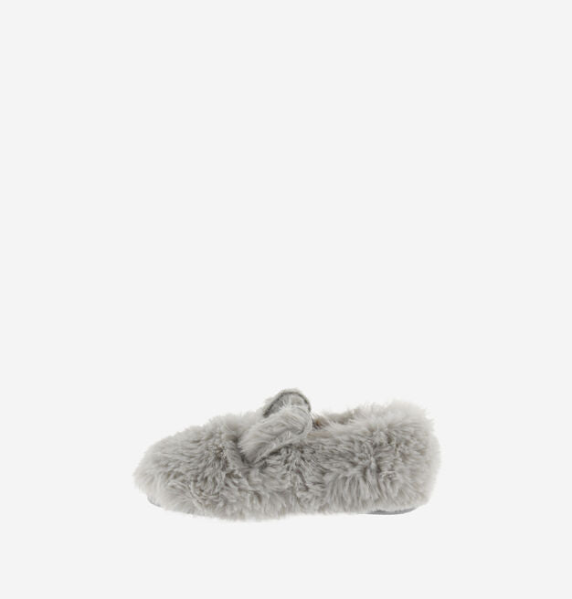 Victoria Shoes - Gimnasia Soft Fur Mary Jane With Bunny - Gris