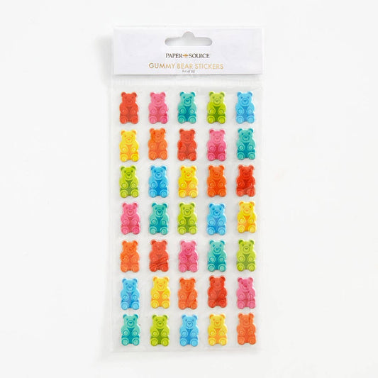 Paper Source - Gummy Bear Puffy Stickers S/35