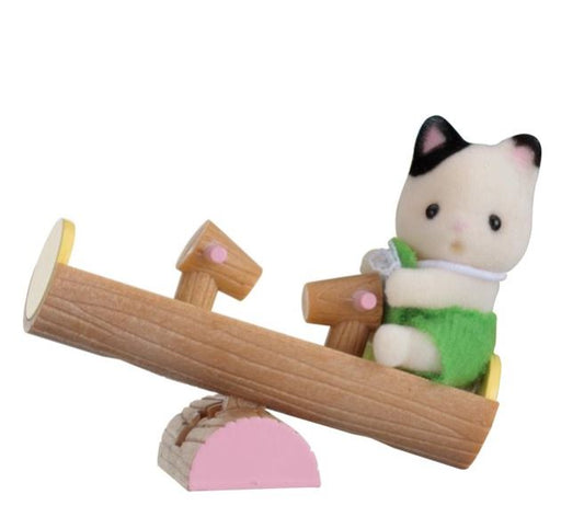 Calico Critters - Mini Carry Case - Cat on See-Saw