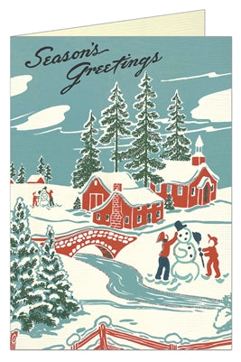 Cavallini -  Winter Wonderland Greeting Card