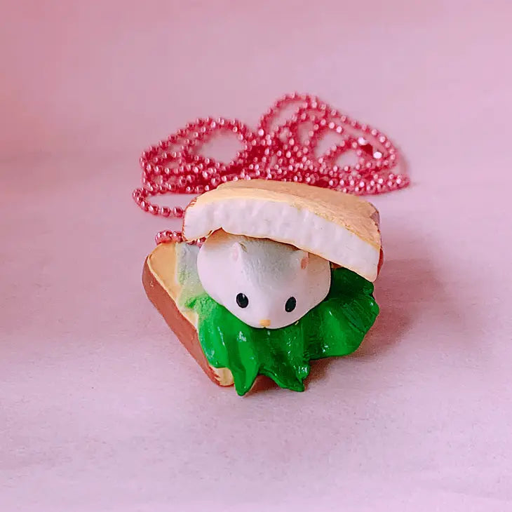Pop Cutie - Hamster in Sandwich Necklace