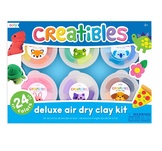 OOLY - Creatibles D.I.Y. Air-Dry Clays Kit - 24 Pack