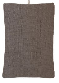Cotton Knit Tea Towel - Dark Gray