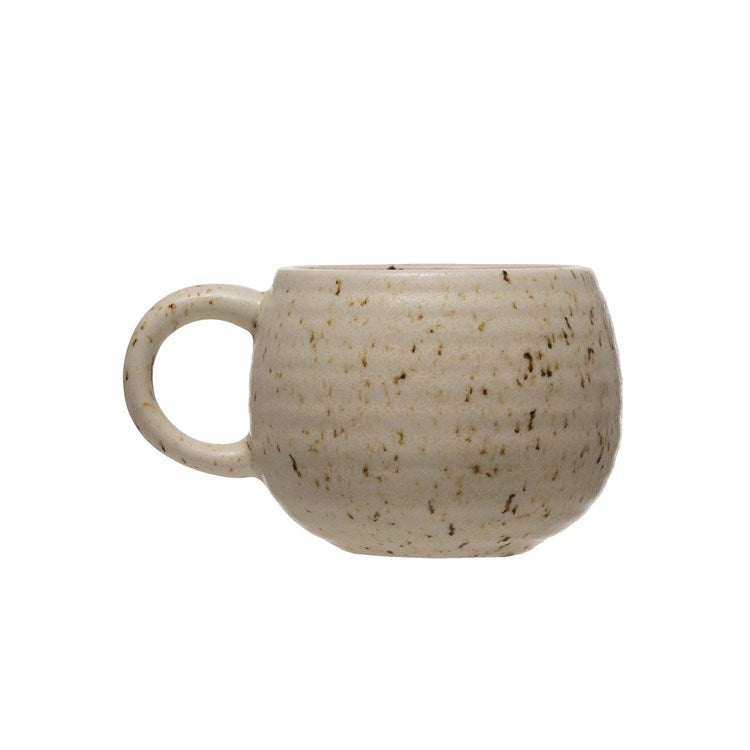 Stoneware Mug - Reactive Glaze - Beige w/ Speckle