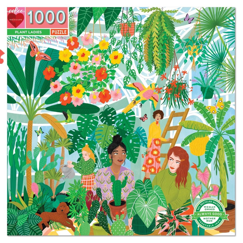 eeBoo - 1000 Piece Puzzle - Plant Ladies