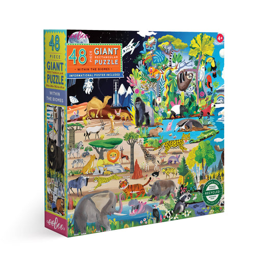 Eeboo - Within the Biome 48 Piece Giant Puzzle