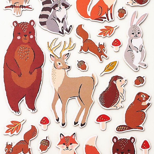 Fall Critter Stickers