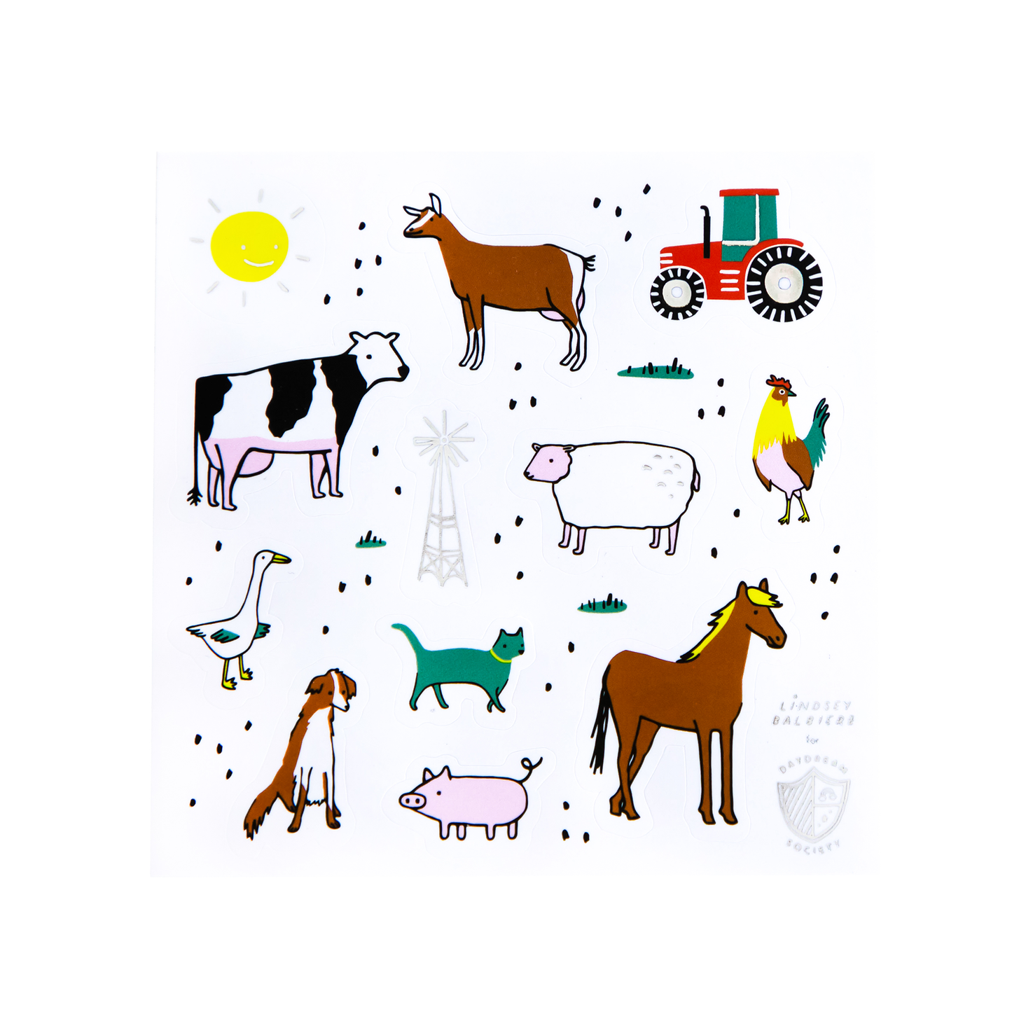 Daydream Society - On the Farm Sticker Set - 4 Pk.