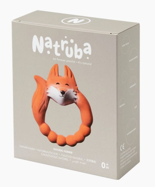 Natural Rubber Teether - Fox