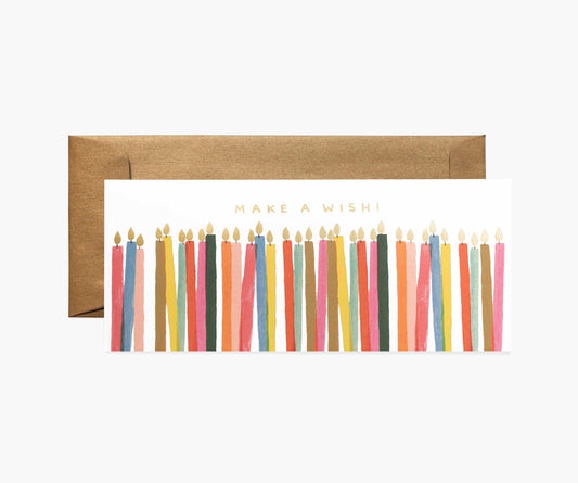 Rifle Paper Co. - Make a Wish Candles No. 10 Card