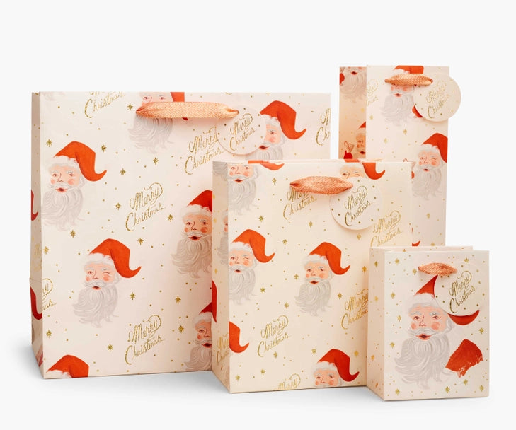 Rifle Paper Co. - Wine Gift Bag - Santa