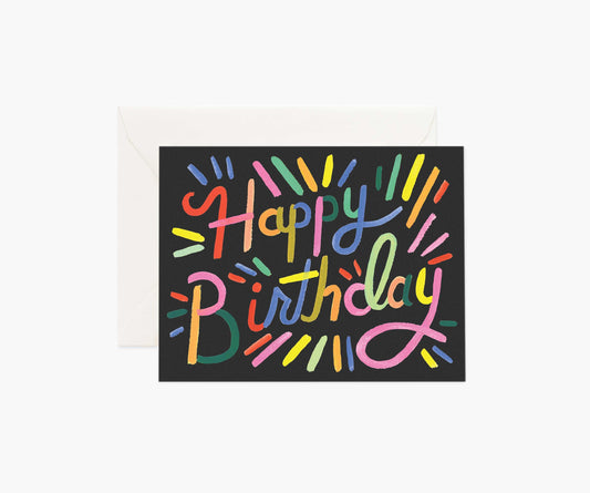 Rifle Paper Co. - Birthday Card - Fireworks
