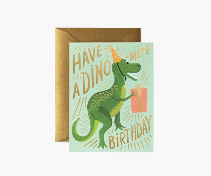 Rifle Paper Co. - Birthday Card - Dino-Mite