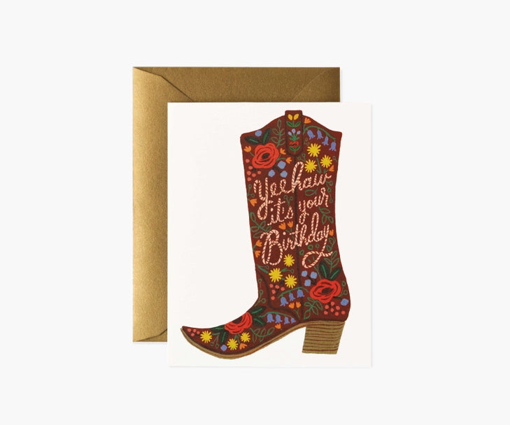 Rifle Paper Co. - Birthday Boot Card